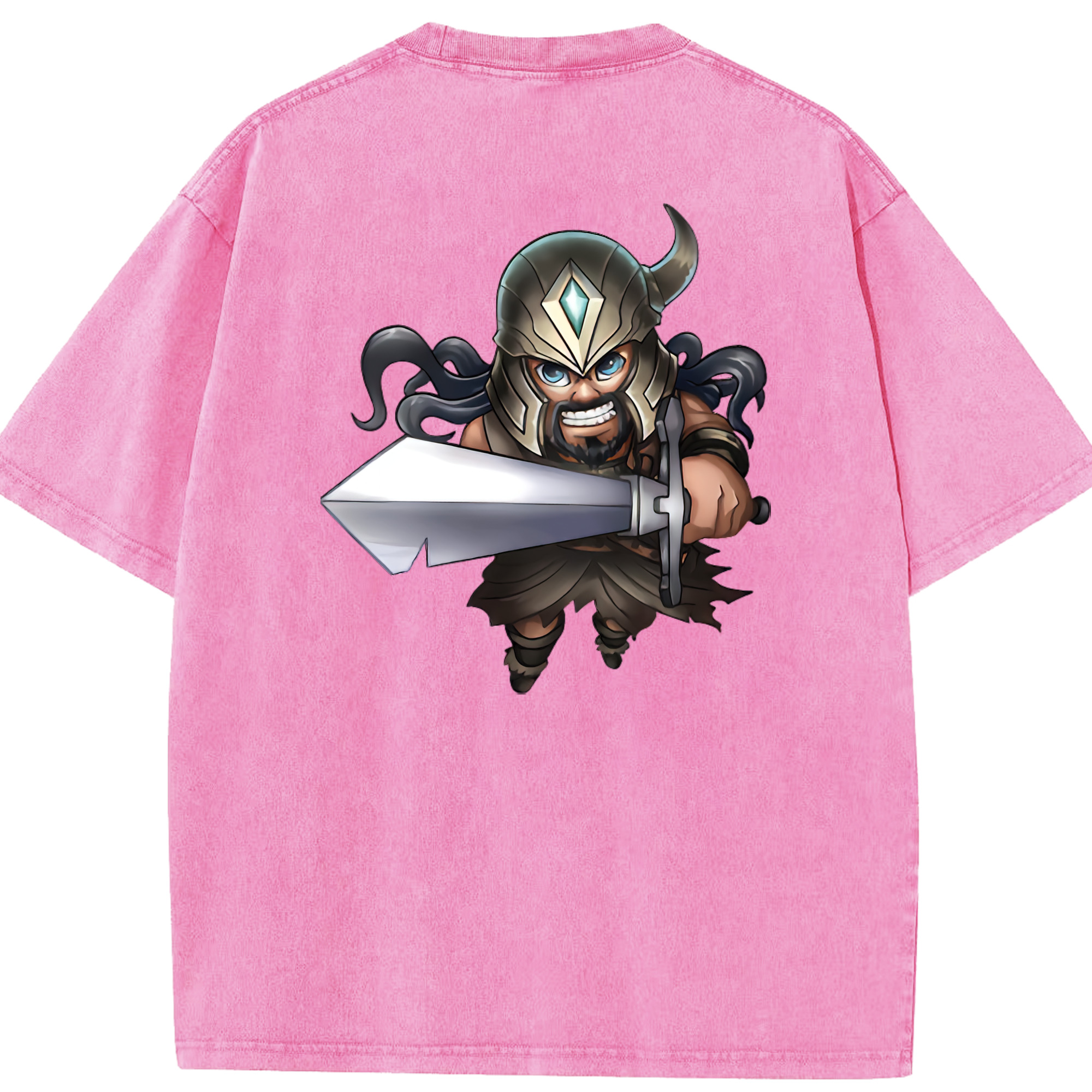 リーグ・オブ・レジェンド League of Legends LOL 綿100% ヴィンテージ風 半袖Tシャツ（背面プリント）